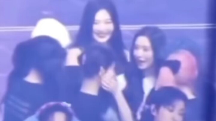The sisters just watched Ningning sing and dance nonstop—the whole venue was filled with her laughte