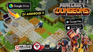 RILIS DI ANDROID❓MINECRAFT DUNGEON POCKET EDITION TAPI VERSI ANDROID, OFFLINE ,MIRIP KAYAK VERSI PC