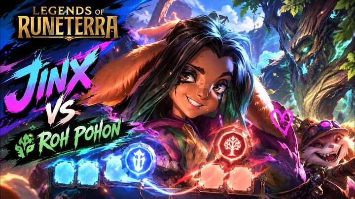 Jinx Menghadapi mahluk setengah manusia. Legends of Runtera