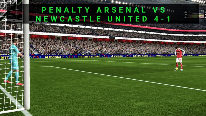 PENALTY ARSENAL VS NEWCASTLE UNITED 4-1 EFOOTBALL MOBILE#efootballmobile #konami #penalty