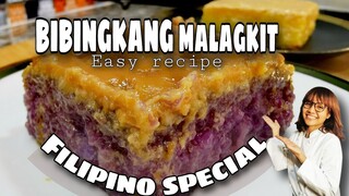 SPECIAL FLAVORED BIBINGKANG MALAGKIT | UBE HALAYA AND LANGKANG BIKO | FILIPINO RICE CAKE