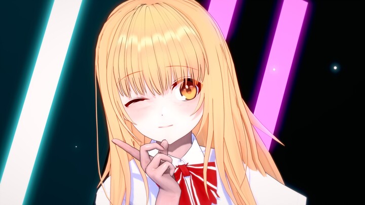 [Angel Next Door MMD] ทำไมไม่มาดู Mahiru ในชุดนักเรียนผ้าไหมสีขาวล่ะ?