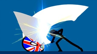 [Countryball] UK Ball Fights Against Matchstick Man