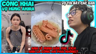VỢ HÙNG DỄ THƯƠNG QUÁ VÀ ANH LÊ MINH CÔNG AN BÁN XÚC XÍCH CƯỜI ĐAU RUỘT | HÙNG AKIRA XEM TIK TOK VN