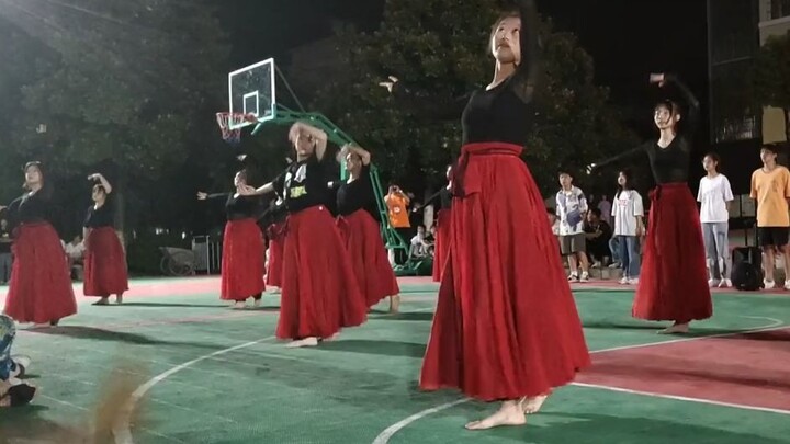 College Freshman Sister Does Barefoot Ethnic Dance During Military Training