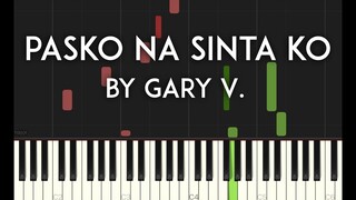 Pasko Na Sinta Ko by Gary Valenciano Synthesia Piano Tutorial with sheet music