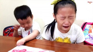Gia Linh Làm Bài Tập Cô Giao - Vẽ Và Tô Màu Con vật mà Em Yêu Thích