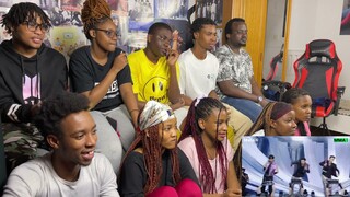 Africans show their friends (newbies) BTS Black Swan Perf. + ON + Life Goes On + Dynamite @ 2020