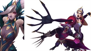 Splash Art VS Model In Game - Coven Skins | League of Legends