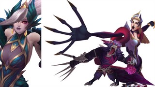 Splash Art VS Model In Game - Coven Skins | League of Legends