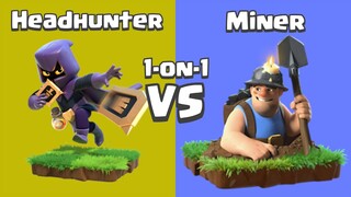 Every Level Headhunter VS Every Level Miner | Clash of Clans