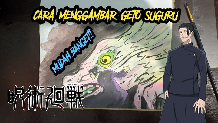 CARA MUDAH MENGGAMBAR GETO SUGURU ANIME JUJUTSU KAISEN MENGGUNAKAN CAT AIRR !!!