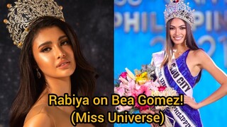 Miss Universe 2021 Rabiya tama about kay Ms. India at Ms. Singapore! ito ang nasabi kay Bea Gomez!