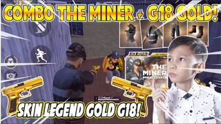 GILA DEMAGE G18 GOLD + THE MINER! AUTO MINTA AMPUN MUSUHNYA! - GARENA FREE FIRE INDONESIA