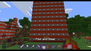 craft man tnt tower explode
