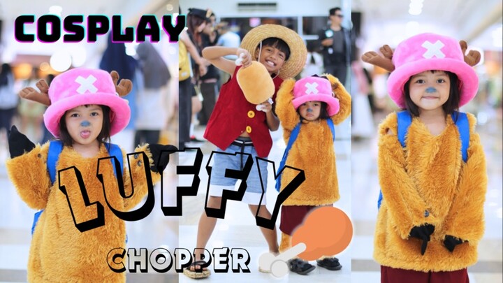 LUFFY DAN CHOPPER IKUT COSWALK COMPETITION DI AMBARUKMO PLAZA