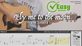 Fly me to the moon (Easy Version) - Frank Sinatra | Fingerstyle Guitar | TAB + Chords + Lyrics
