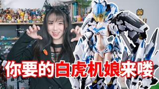 中国四圣兽变身的机娘！拼装 白虎机娘 御模道 【炒蛋玩具厂】