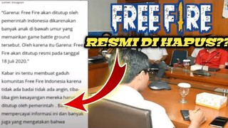 FREE FIRE DI HAPUS 18 JULI 2020 😭❓❓ BENARKAH FREE FIRE DI TUTUP PEMERINTAH SIMAK DEH VIDEO NYA!‼️❓
