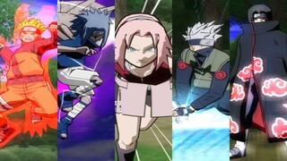 All Characters Jutsu & Taunt - Naruto Shippuden: Ultimate Ninja 4 (HD)
