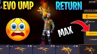 Evo Ump Again Upgrade 0-Max 🤑 | Waste 25000+ Diamond In Ump Evo Emote 😲