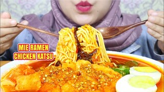 ASMR MIE RAMEN CHICKEN KATSU EKTRA PEDAS 🔥ULUL ASMR MUKBANG INDONESIA