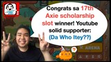 17th axie scholar winner I Fan Art Recognition