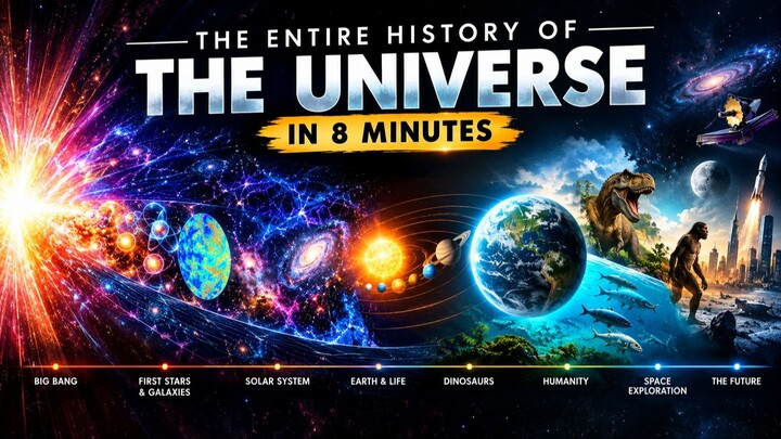 13.8 Billion Years of the Universe in 8 Minutes | From the Big Bang to the End of Time