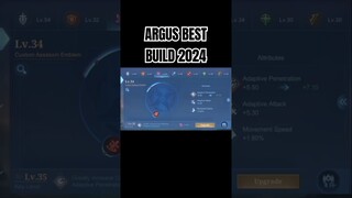 Argus Best Build 2024 #shorts #mlbb