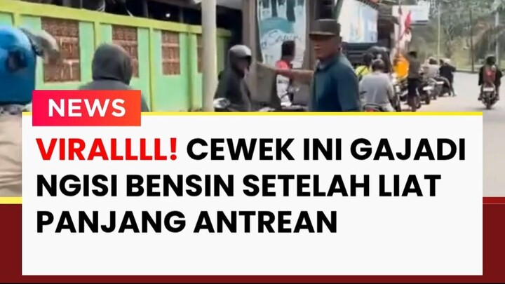 VIRAL! Niat Isi Bensin Malah Syok, Antrean Motor Mengular Panjang Banget!