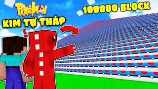 MINECRAFT NHƯNG REX VÀ NOOB THỬ THÁCH SINH TỒN TRÊN KIM TỰ THÁP 100000 GREAT BALL TRONG PIXELMON !