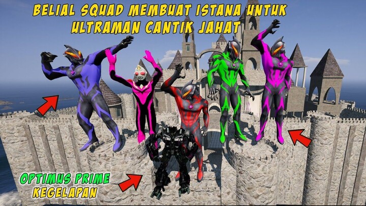 BELIAL SQUAD MEMBUAT ISTANA UNTUK ULTRAMAN CANTIK JAHAT - GTA 5 MOD ULTRAMAN