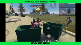 Prank duo bucin!!! Kaget ditembak dari tong sampah WKWK