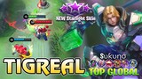 Tigreal Starlight Skin Galactic Marshal Gameplay by Sυƙυɳσ ~ Mobile Legends Best Build