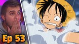 HEADING TO THE GRAND LINE!! LUFFY vs SMOKER! One Piece Episode 53 REACTION + REVIEW