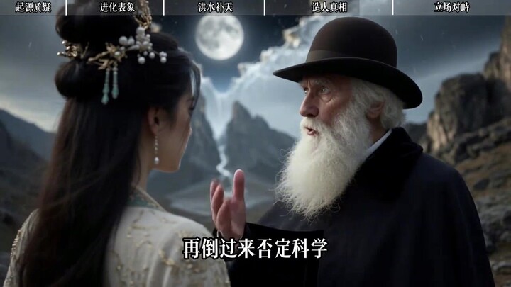 Pseudo-History TV: A Heated Debate Between Nüwa and Darwin