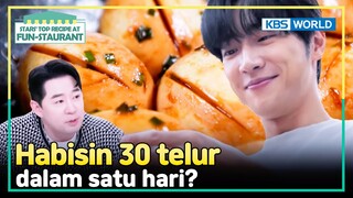 [IND/ENG] Sangyeob pengen jadi koki ahli masakan telur! | Fun-Staurant | KBS WORLD TV 240401