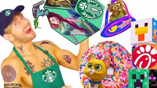 DO NOT DRINK STARBUCKS!🧜🏽‍♂️Minecraft, Lightyear, Guardians of Galaxy FOOD & DRINKS DIY