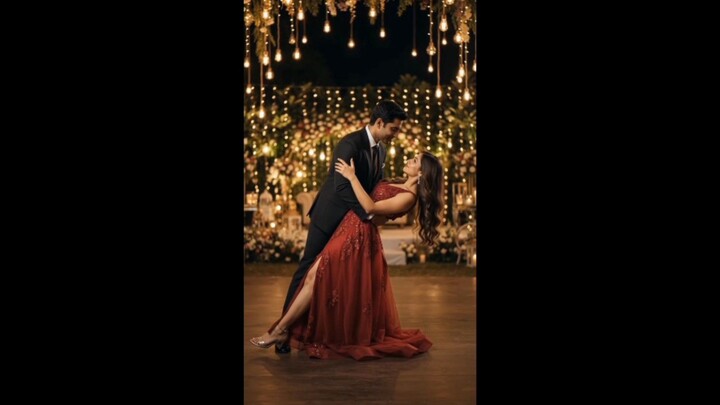 A Magical Romantic Couple Dance Under Fairy Lights ❤️✨ | AI Cinematic Love Story