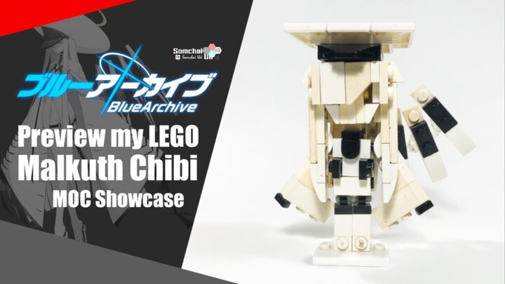 Preview my LEGO Blue Archive Malkuth Chibi MOC Tutorial | Somchai Ud