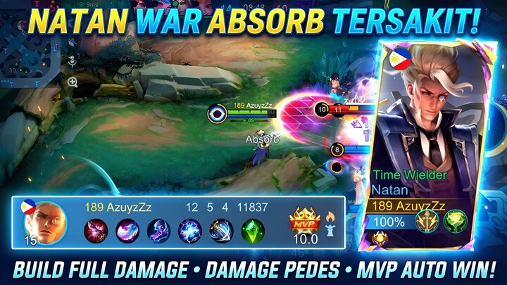 Natan Tersakit! 💥 Build Rahasia 2026: Full Damage + Absorb, MVP 10.0 — Cocok Buat Push Rank! 🏅🔥