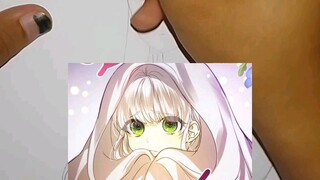 mari menggambar komi-san , Waifu cantik nya ciho!!!