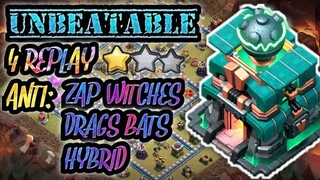 NEW TH12 WAR BASE + REPLAY PROOF + LINK | ANTI DRAGS BATS / HYBRID / PEKKA SMASH | CLASH OF CLANS