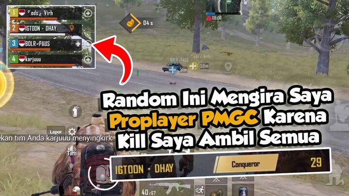 DI ANGGAP REMEH RANDOM, LANGSUNG TERDIAM KARENA LIHAT CARA MAIN MONSTERDHAY - PUBG MOBILE