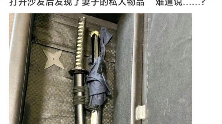 [Silly Commentary] After opening the sofa, I found my wife’s personal belongings—could it be…?