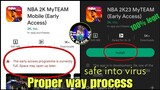 NBA 2K23 MyTeam Mobile Proper way process safe into virus legit