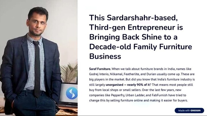 This Sardarshahr-based, Third-gen Entrepreneur is Bringing Back Shine to a Decad