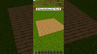 Better Floor in Your Minecraft House! #shorts