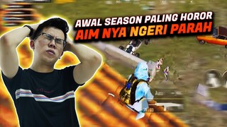 HOROR PARAH !! AIM PLAYER AWAL SEASON GAK ADA OBAT ! SAMPE KNOCK BERKALI - KALI ! - PUBG MOBILE