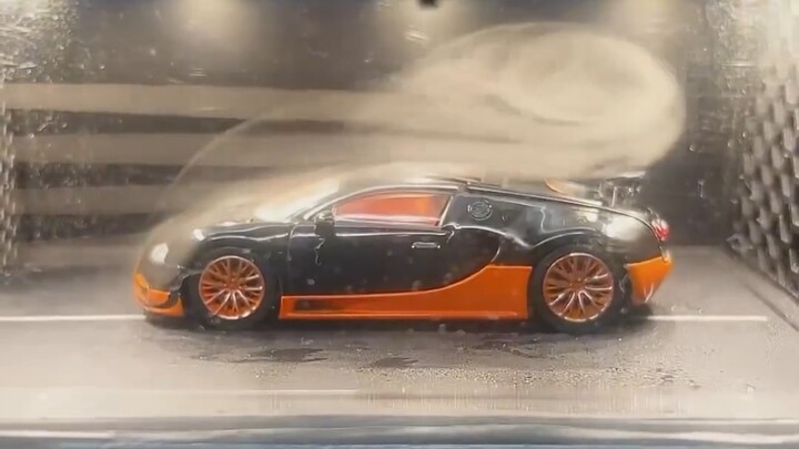 Does the rear wing affect Bugatti’s aerodynamics?